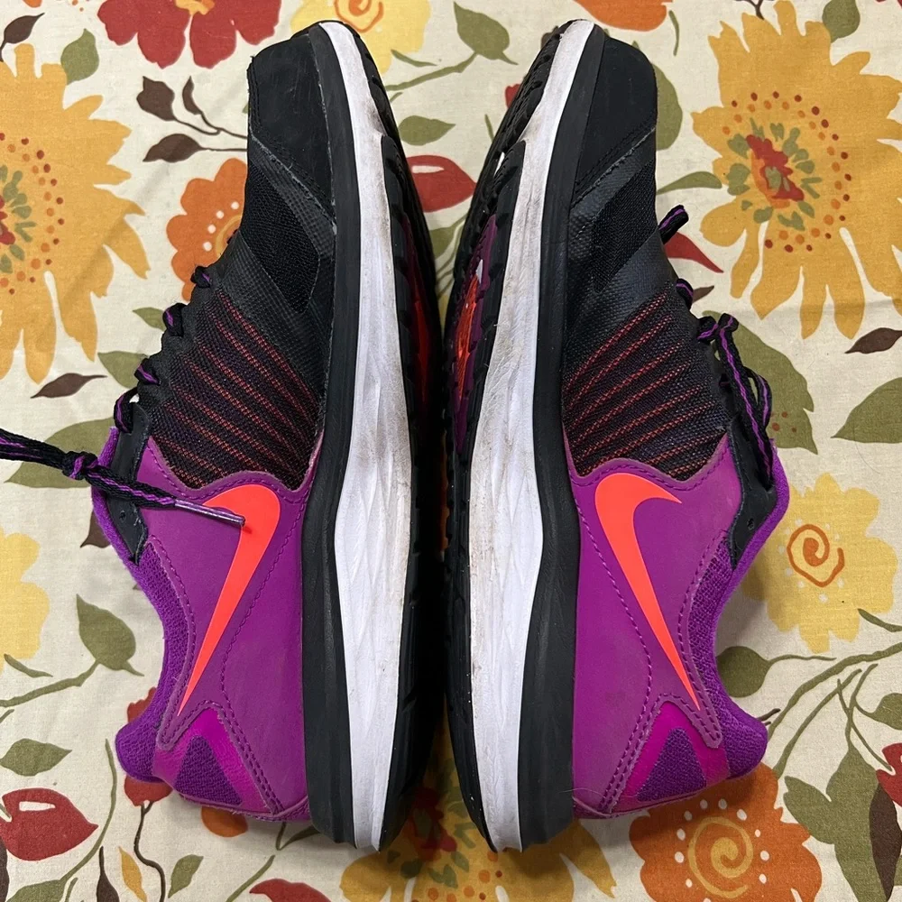 Nike Dual Fusion X Running Training Shoe Womens Size 7.5 709501-008 Black Purple